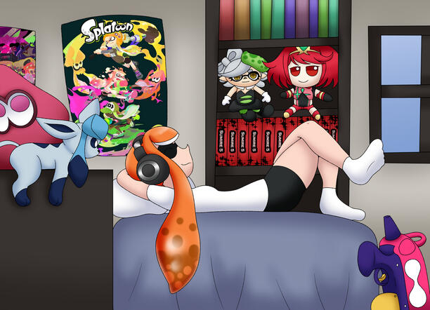 Full piece with complex background Full piece with complex background